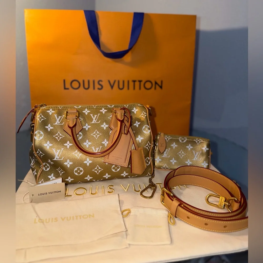 Louis Vuitton Speedy P9 Bandouliere 25 Gold Kintsugi